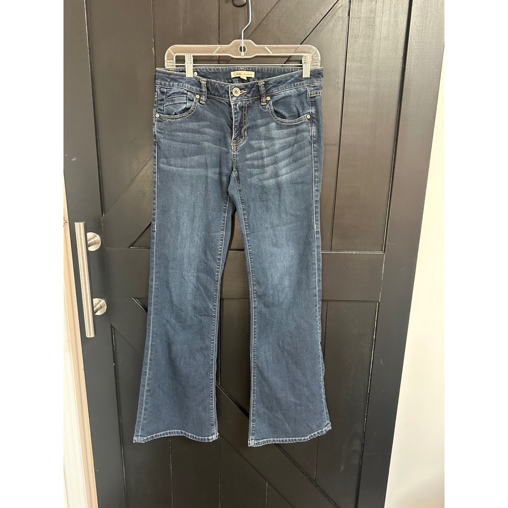 Cabi Jeans Womens Size 4 Medium Wash Bootcut Denim Mid Rise Stretch 749R